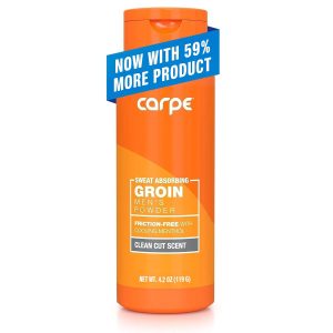 Carpe Sweat Absorbing Groin Powder for Men - Anti-Chafing - Talc-Free | Sweat-Absorbing Groin Powder for Men.