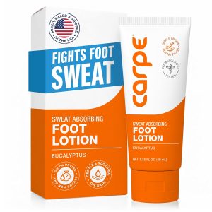 Carpe Sweat Absorbing Foot Lotion. Helps prevent blisters. Great for hyperhidrosis