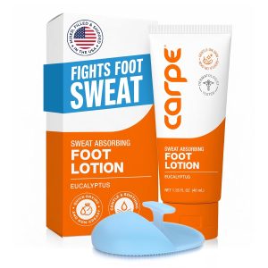 Carpe Sweat Absorbing Foot Lotion WITH APPLICATOR. 1 Tube + Applicator